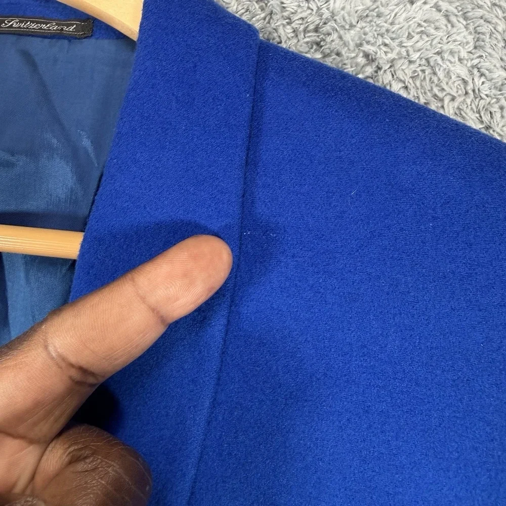 Versace V2 Blazer Mens 42L‎ Electric Blue Wool Cashmere Jacket Nieman Marcus